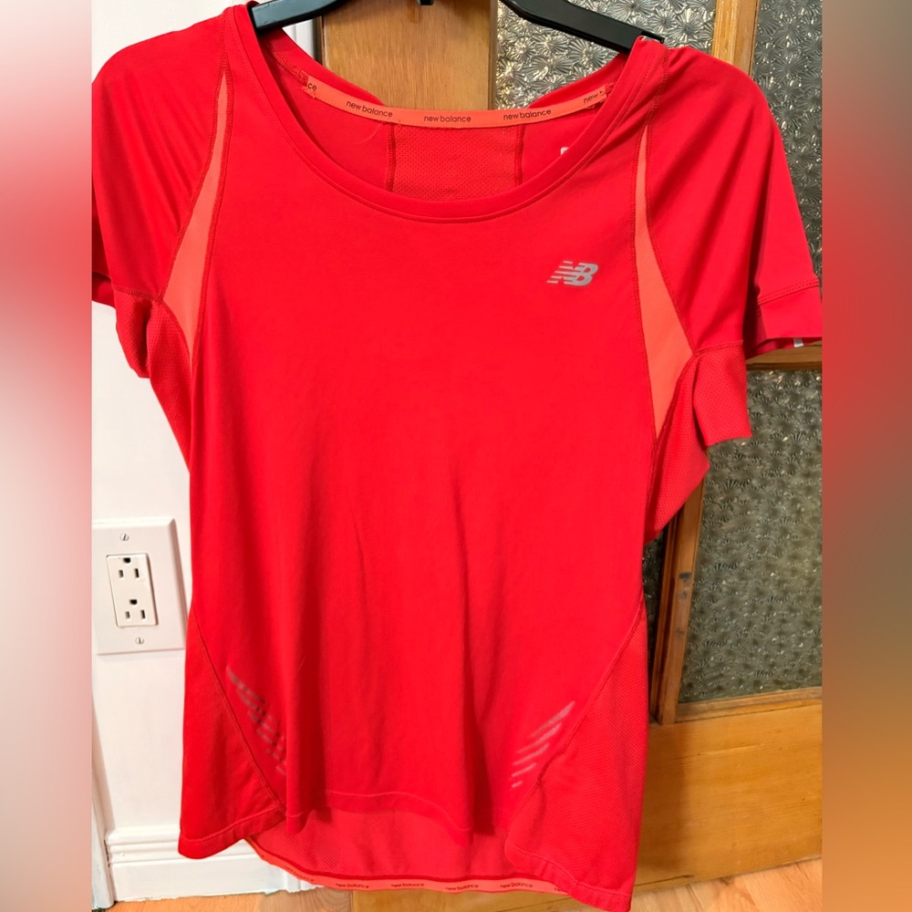 2/15$!! New Balance Sports Tee – Flash Pink/Orange